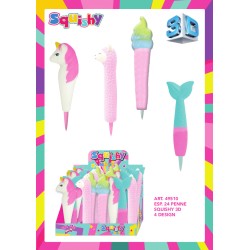Espositore 24 penne Squishy 3D in 4 grafiche