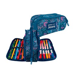 Astuccio Wings Flower 12 Past+12 Brush TU Jeans