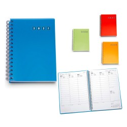 Agenda Settim. Spiralata PPL 17x24 4 colori