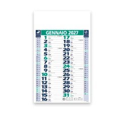 Calendario olandese 29x47 verde-blu