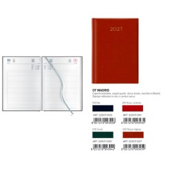 Agenda Giornaliera 15x21 ex 628 Madrid - S/D sep