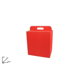 Box porta panettone 43x25x33 rosso