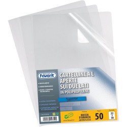 Buste a L PPL 22x30 Antiriflesso - 50pz