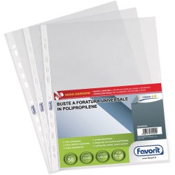 Buste con fori PPL 22x30 Linear Lucide - 50pz