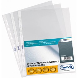 Buste c/fori PPL 22x30 Linear Antiriflesso - 50pz