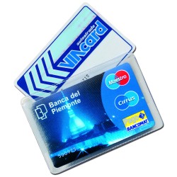 Porta card PVC Crystal 2 posti - 999