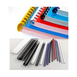 Spirali plastica 22 mm - 151-180 fogli - 50 pezzi