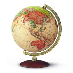 Mappamondo Antiquus con luce diametro 30