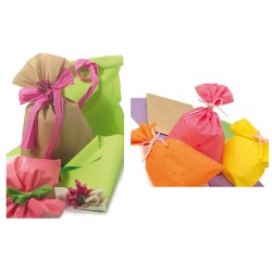 Cf. 100 Buste PPL Effetto carta colori ass. 16x25