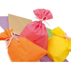 Cf.50 Buste PPL Effetto carta colori ass. 40x65