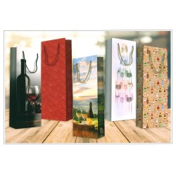 Cf. 10 Shopper carta bottiglia 5 soggetti