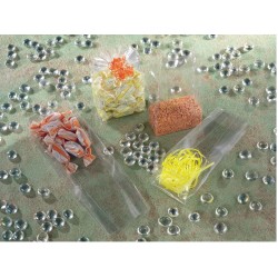 Cf. 100 Buste Cellophane con soffietto 8x24x4