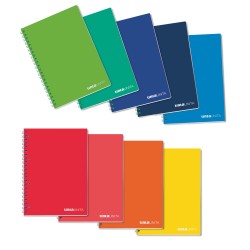 Maxi quaderno spirale A4 Tinta Unita con fori 70fg