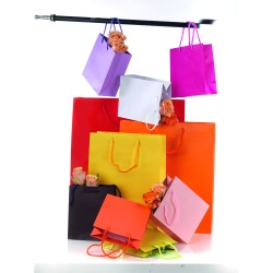 Cf. 12 Shopper carta tinta unita 155gr - 36x41x12