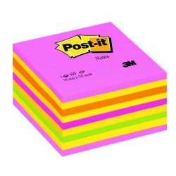 Post-It Cubo Neon rosa