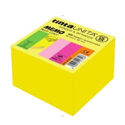 Cubo Memo 400fg 75x75 giallo fluo