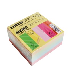 Cubo Memo 400fg 75x75 colori pastello