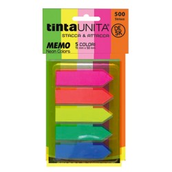 Segnapagina Memo Freccia 150fg 12x45 5 colori