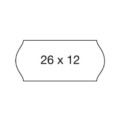 Etichette prezzatrice 26x12 Permanenti - 10 Rotoli
