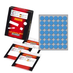 Busta 10fg Etichette D18 colorate