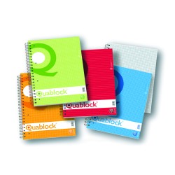 Maxi quaderno spirale Quablock A4 80gr 120 fogli
