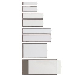 Portaetichette adesive IES B4 65x100mm 4 pezzi