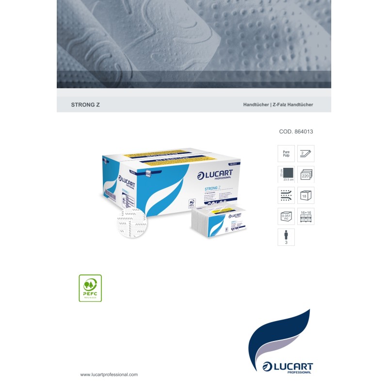 Asciugamani a Z 220pz 864014/864013 Lucart | Asciugamani carta 