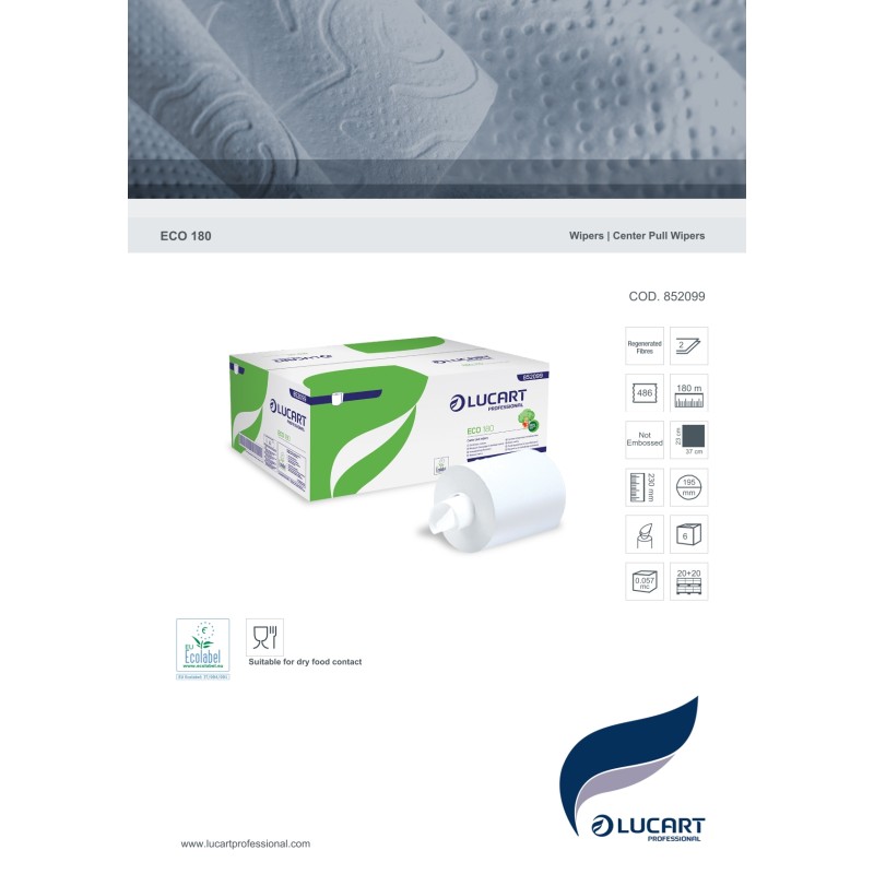 Asciugamani/Strofinacci multiuso 180mt 852099 Lucart | Asciugamani carta 