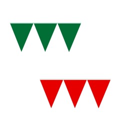 Festone 5mt Bandiere Triangolari monocolore 54163