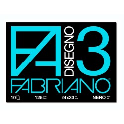 Album Fabriano 3 nero - 10 fogli