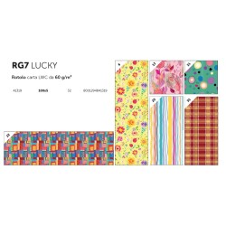 Rotolo carta da rifascio 100x5mt fantasie assortit