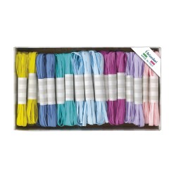 Scatola 50 Matassine Rafil 10x3mt Pastello 11260