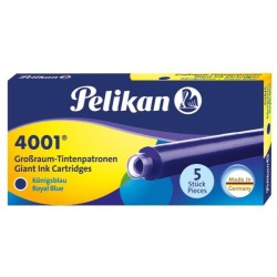 Cartucce stilo Pelikan lunghe GTP/5 blu