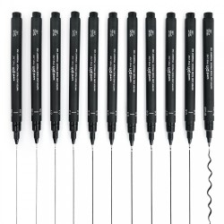 Fineliner Uni Pin nero - 14 gradazioni