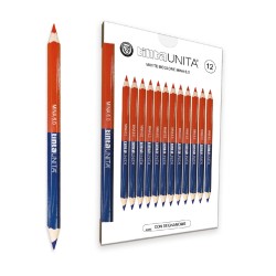 Matita bicolore rosso/blu Tinta Unita 6.0