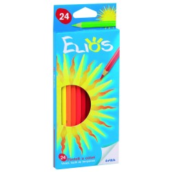 Pastelli Elios 24 Colori Lunghi 18cm