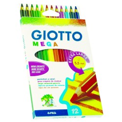 Pastelli Giotto Mega 12 colori - 2256
