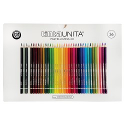 Scatola 36 Pastelli Tinta Unita mina 4mm