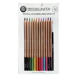 Scatola 12 Pastelli Tinta Unita acquerellabili 4.0