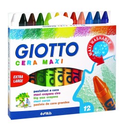 Pastelli cera Giotto Maxi 12 colori