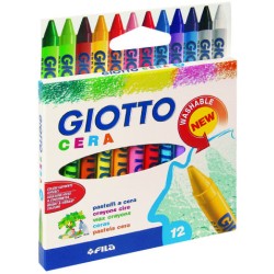 Pastelli cera Giotto 12 colori