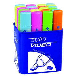 Evidenziatori Tratto Video 20pz assortiti