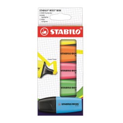 Astuccio  5 mini Evidenziatori Stabilo Boss