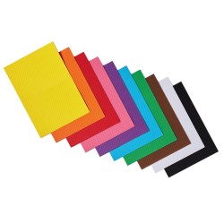 Confezione da 5 cartoncini ondulati 50x70 colorati Fedrigoni-Fabriano | Carte creative 
