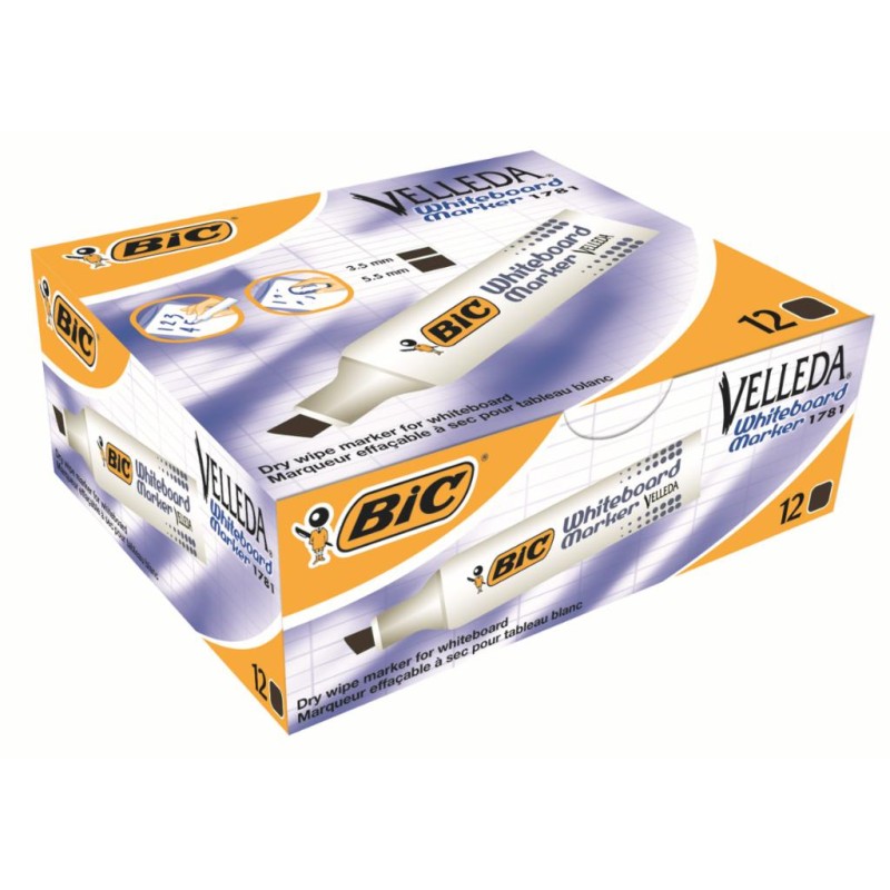 Marker Velleda 1781 punta quadra Bic | Pennarelli lavagna 