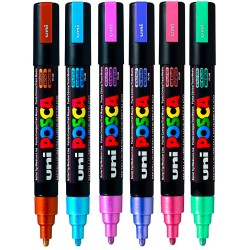 Uni Posca punta media PC-5M colori metallizzati