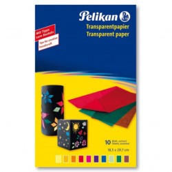 Collage carta trasparente 10fg ass. Pelikan 233 M