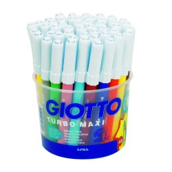 Barattolo Pennarelli Giotto Turbo Maxi 48 col ass