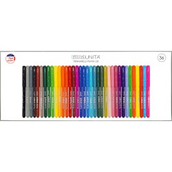 Scatola 36 pennarelli 2.8 Tinta Unita