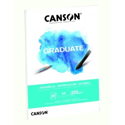 Blocco Graduate per acquerello 20fg 250gr A4